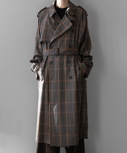stein / シュタイン】OVERSIZED TRENCH COAT - GLEN CHECK | 公式通販