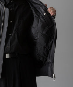 ssstein / シュタイン】LEATHER FLIGHT JACKET - BLACK | 公式通販