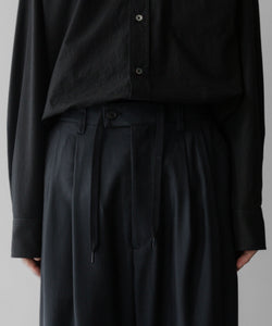 stein / シュタイン】CUPRO WIDE EASY TROUSERS - BLACK | 公式通販