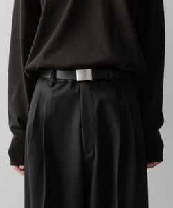 ssstein / シュタイン】LONG WIDE TROUSERS (2/90 WOOL GABARDINE