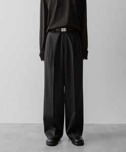 ssstein / シュタイン】LONG WIDE TROUSERS (2/90 WOOL GABARDINE
