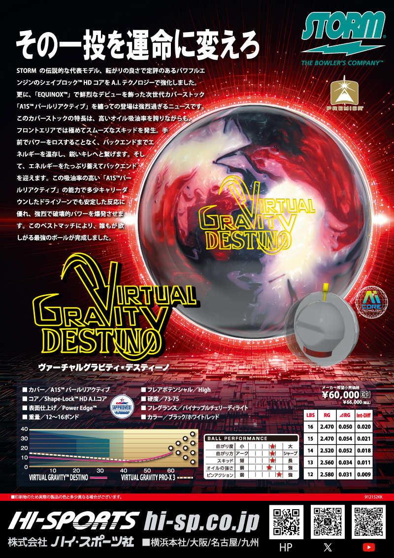 BOWLING BALL ： - ハイスポーツ社 ：信頼のボウリング用品販売