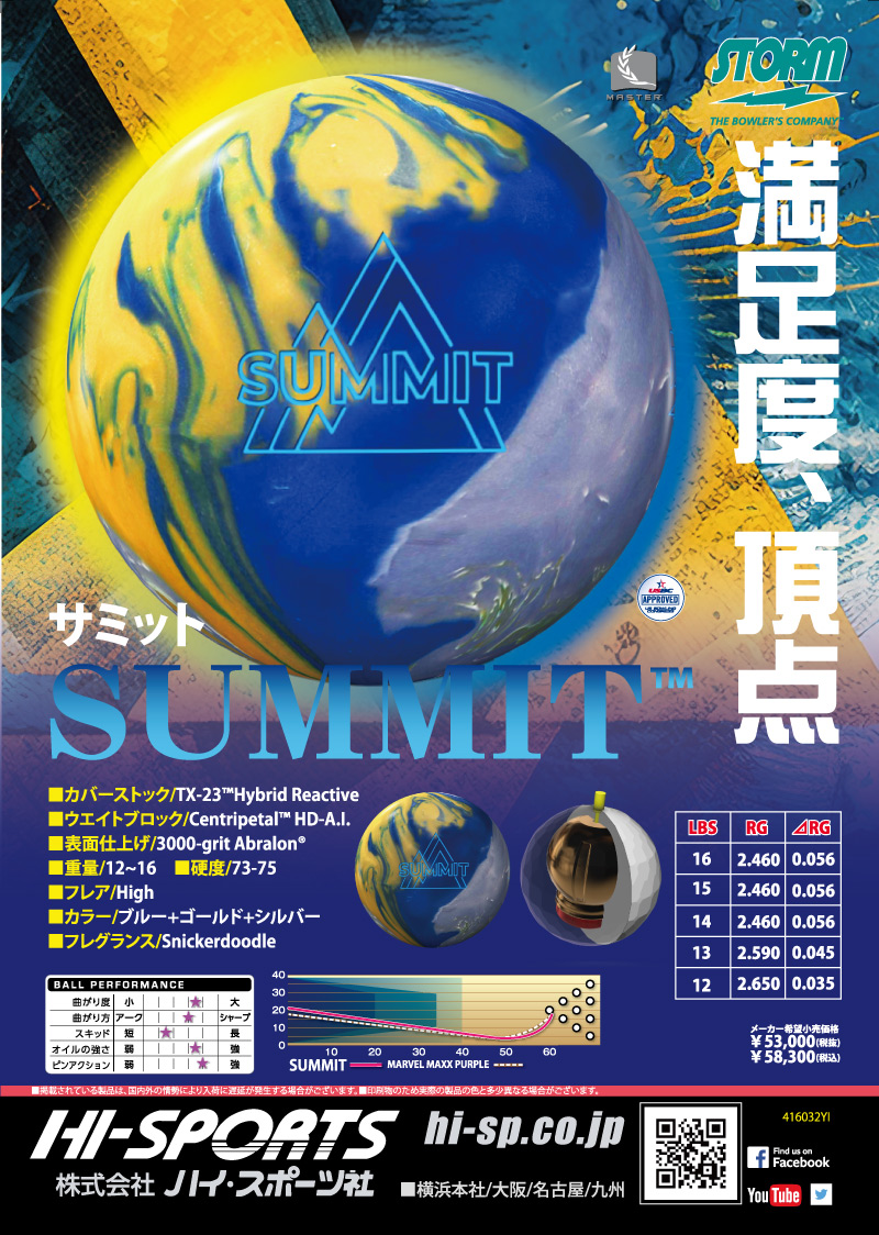 サミット - ハイスポーツ社 ：信頼のボウリング用品販売