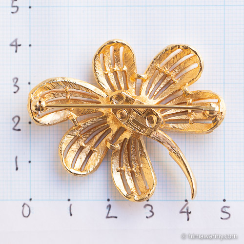 Trifari トリファリ-ゴールド・ボーホーフラワー・ヴィンテージ