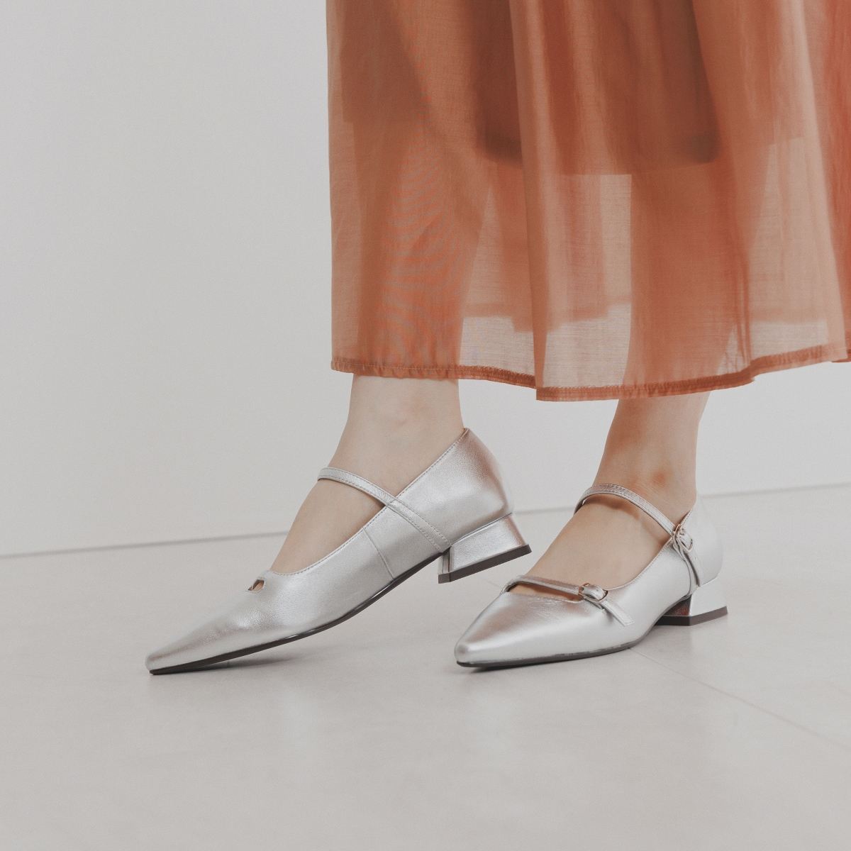 再値下げ】ダブルストラップメリージェーンパンプス/544308