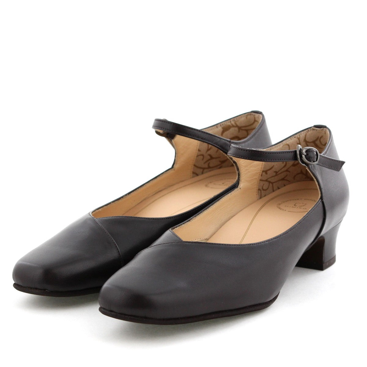 25AW新色】【快適ウォークパンプス】3.5㎝ヒールストラップパンプス/605001