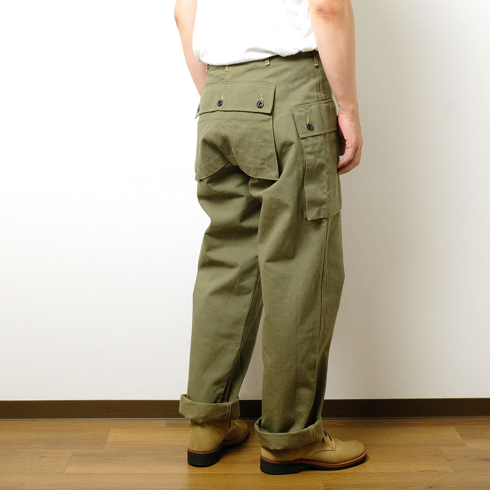 BUZZ RICKSON'S - U.S. MARINE CORPS HERRINGBONE PANTS - BR42340