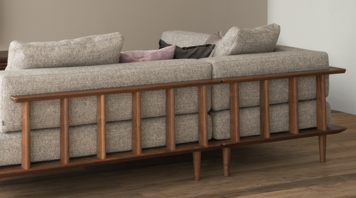 温雅 カウチ（右肘付き）+カウチ（右肘付き） | 飛騨産業株式会社