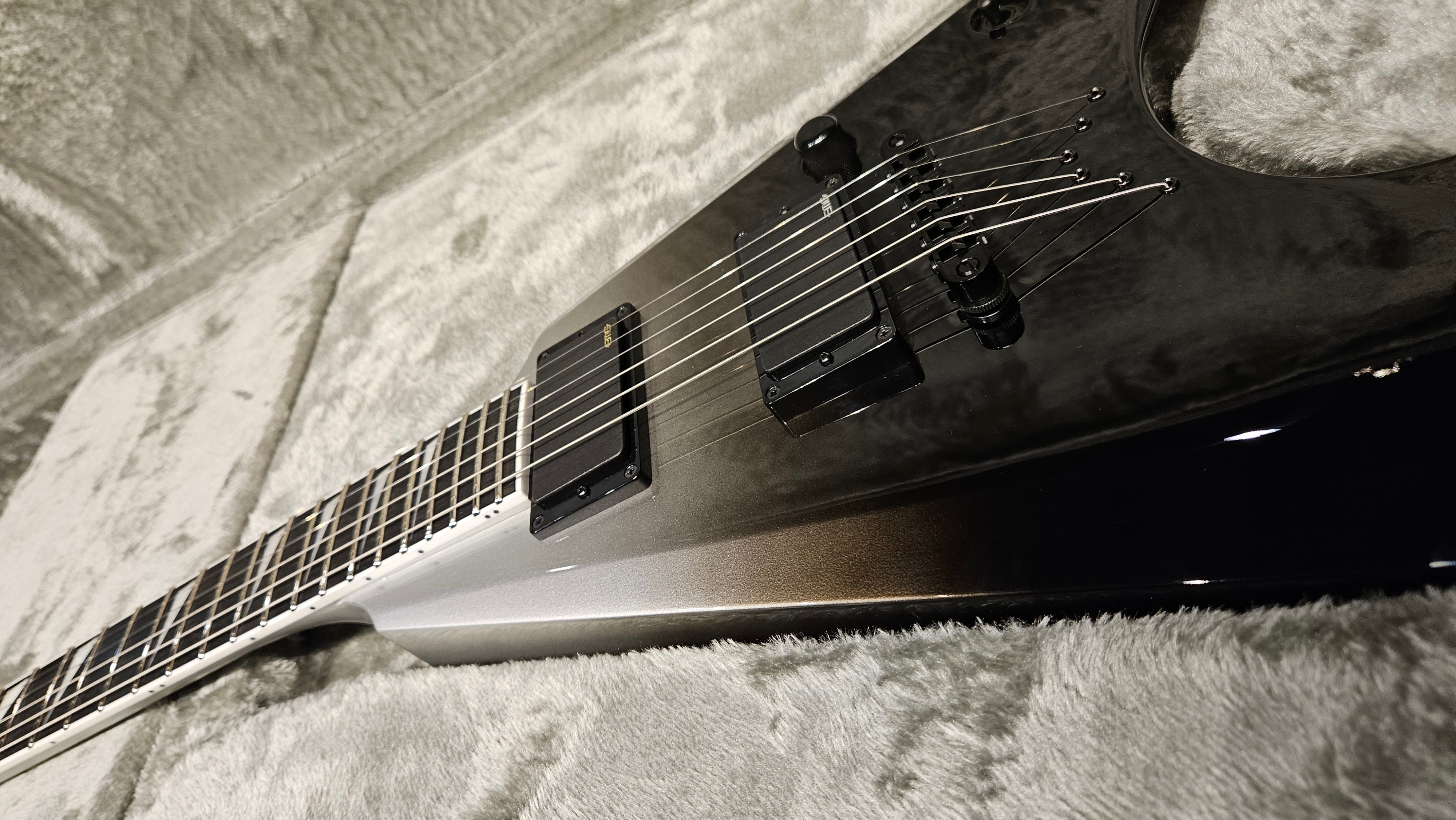ESP E-II ARROW FR Black silver fade ES4461223