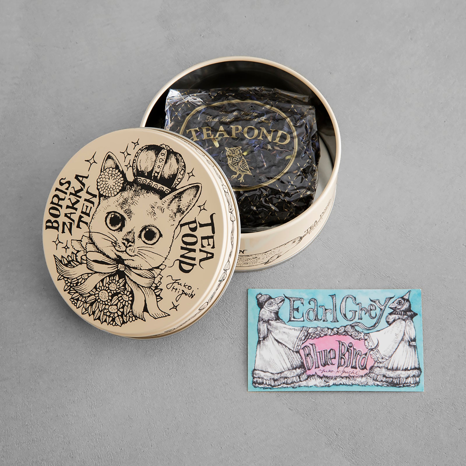 紅茶缶 こはる（王冠） （茶葉：アールグレイブルーバード） – ボリス