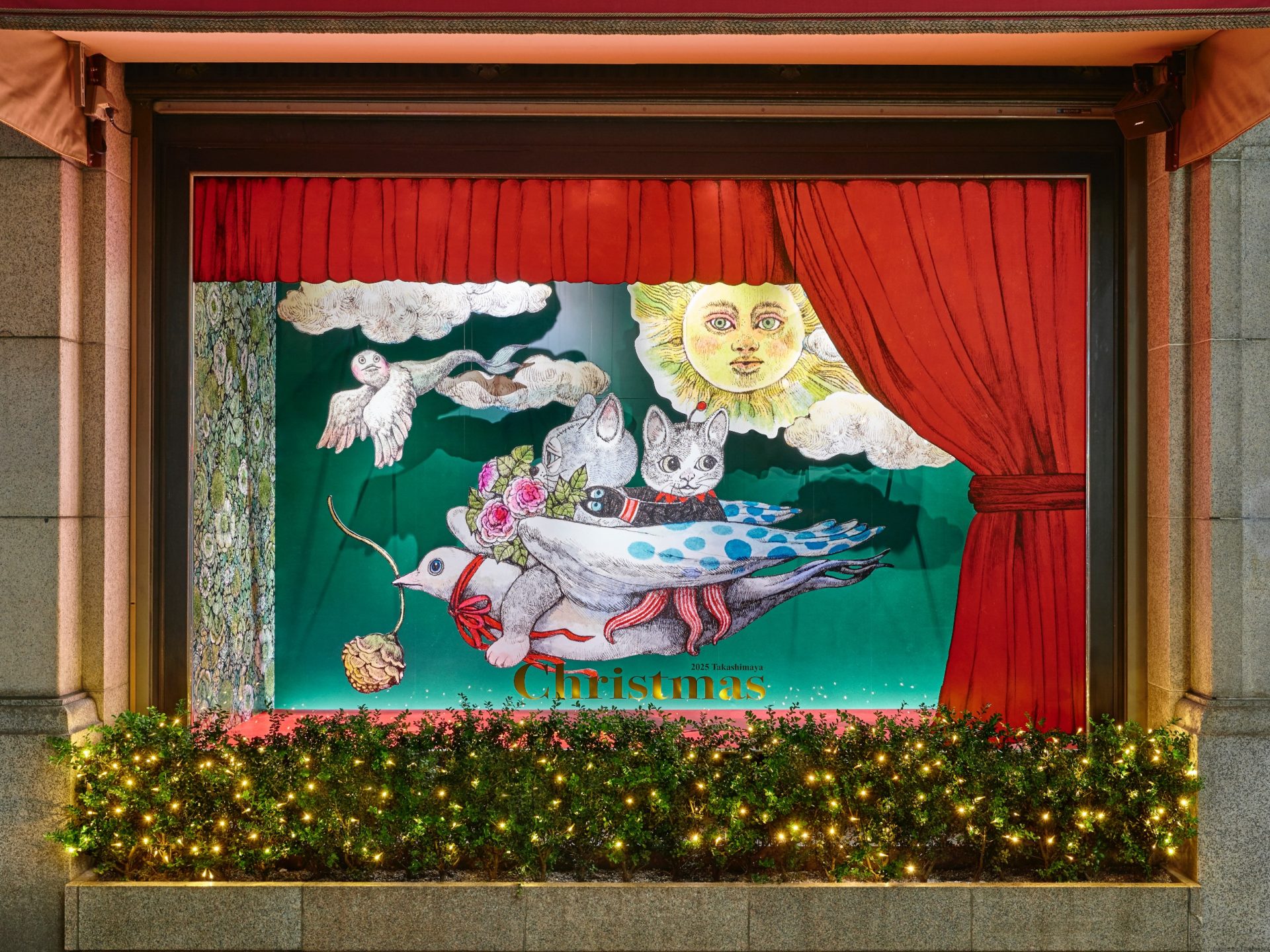 高島屋×ヒグチユウコ クリスマスキャンペーン ディスプレイ