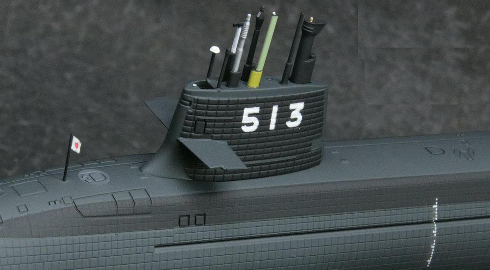 1/350潜水艦「SS-513 たいげい」 完成写真 – 艦船模型製作代行モデル