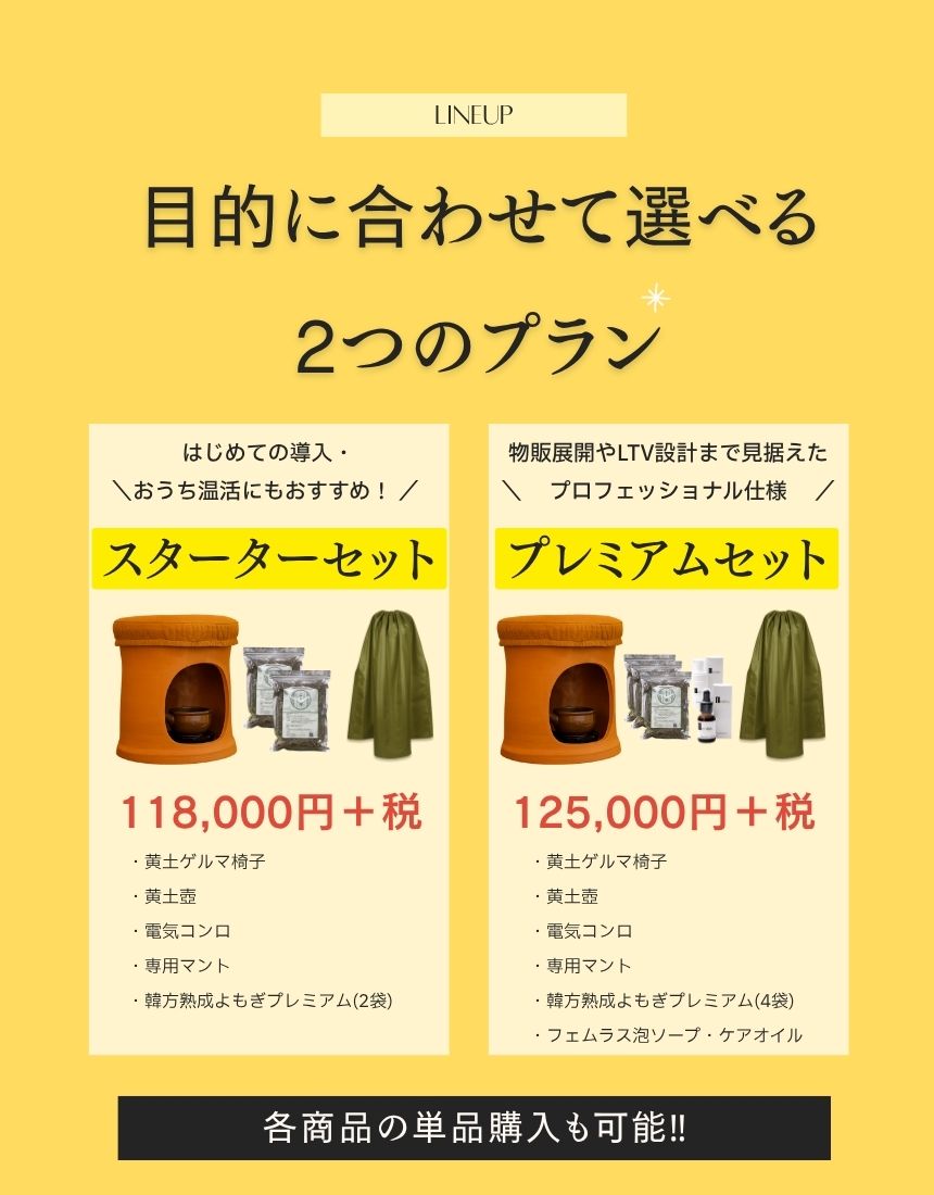 韓方黄土よもぎ蒸しセット - スターターセット - はいぽけっとショップ