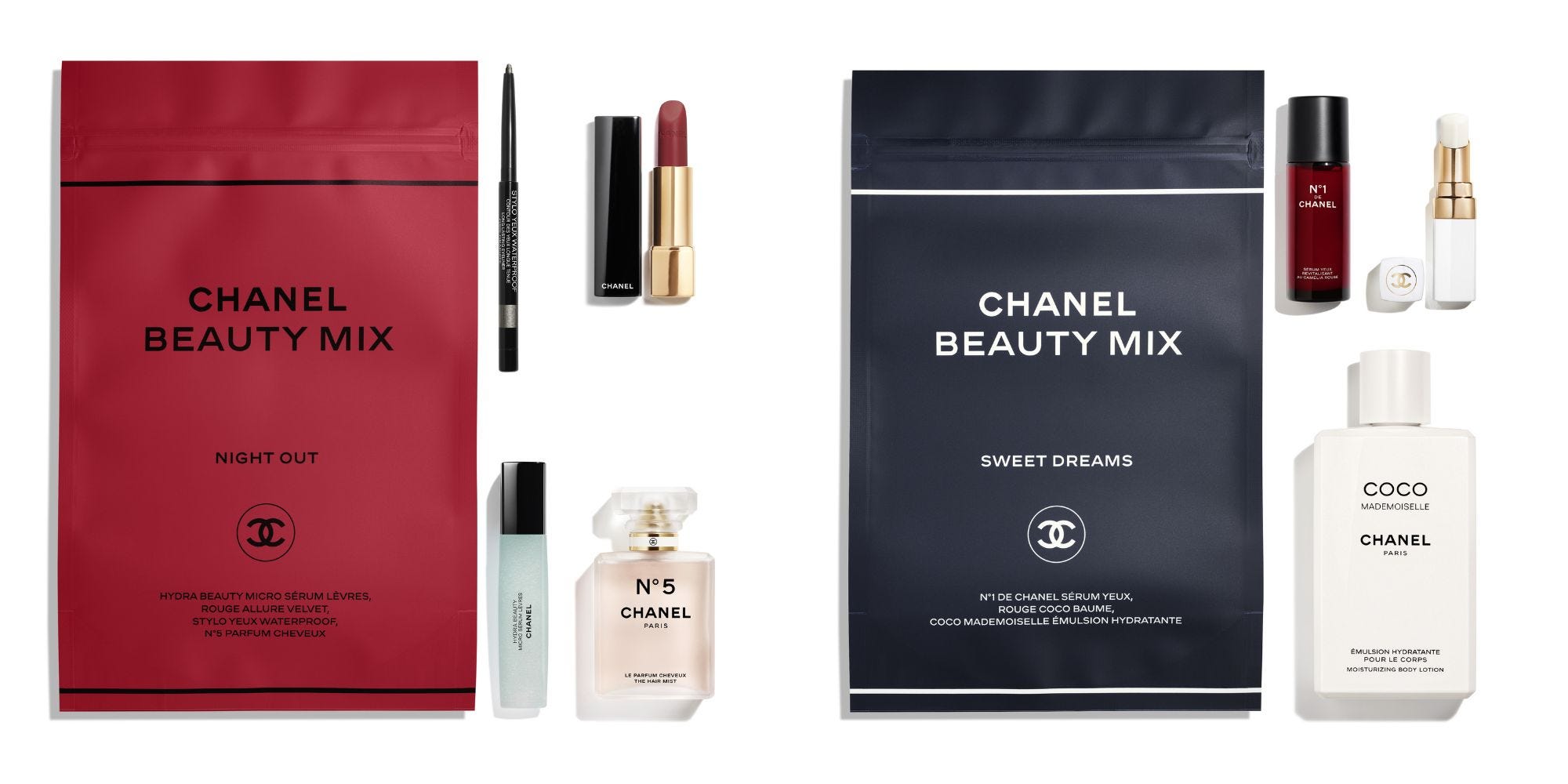 シャネルの人気アイテムがセットになった3つのビューティ ミックスが