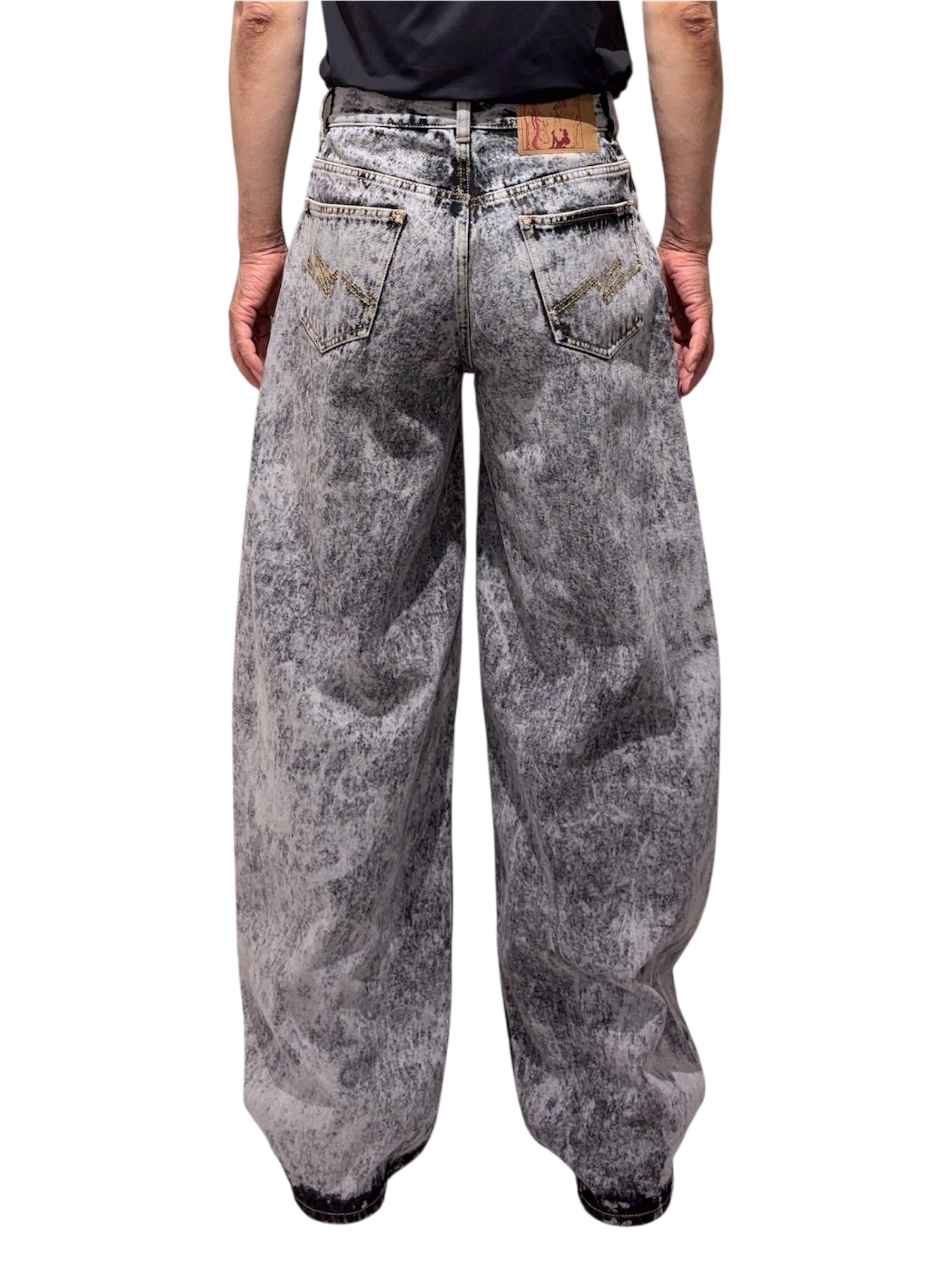 2025-26AW Martine Rose ZIP HEM JEAN - GREY ACID WASH 商品詳細