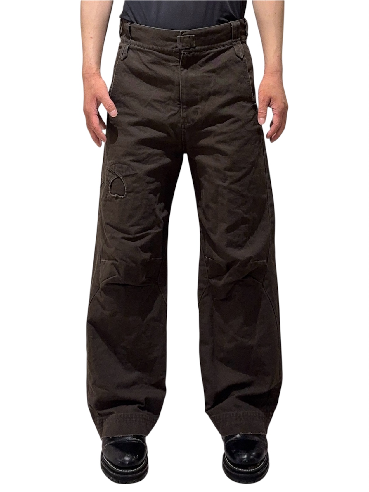 2025-26AW JIAN YE TAO PANTS - DARK OLIVE 商品詳細｜choua la creme