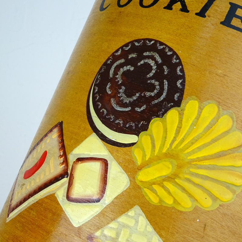 イギリスアンティーク 木製クッキージャー/フランス雅姫ヴィンテージ