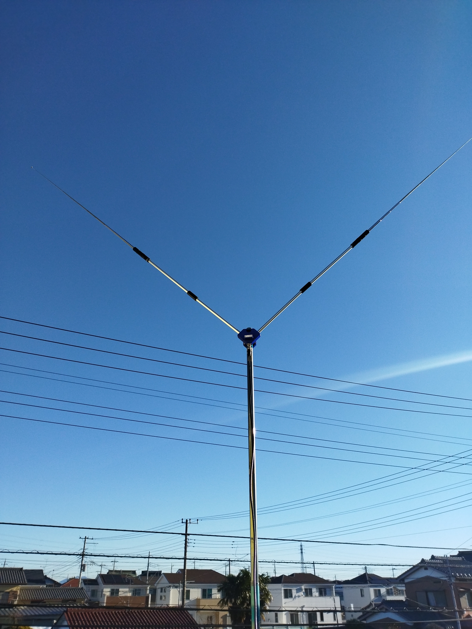 短縮Vダイポールアンテナを試して見る: pockyの木工ライフ