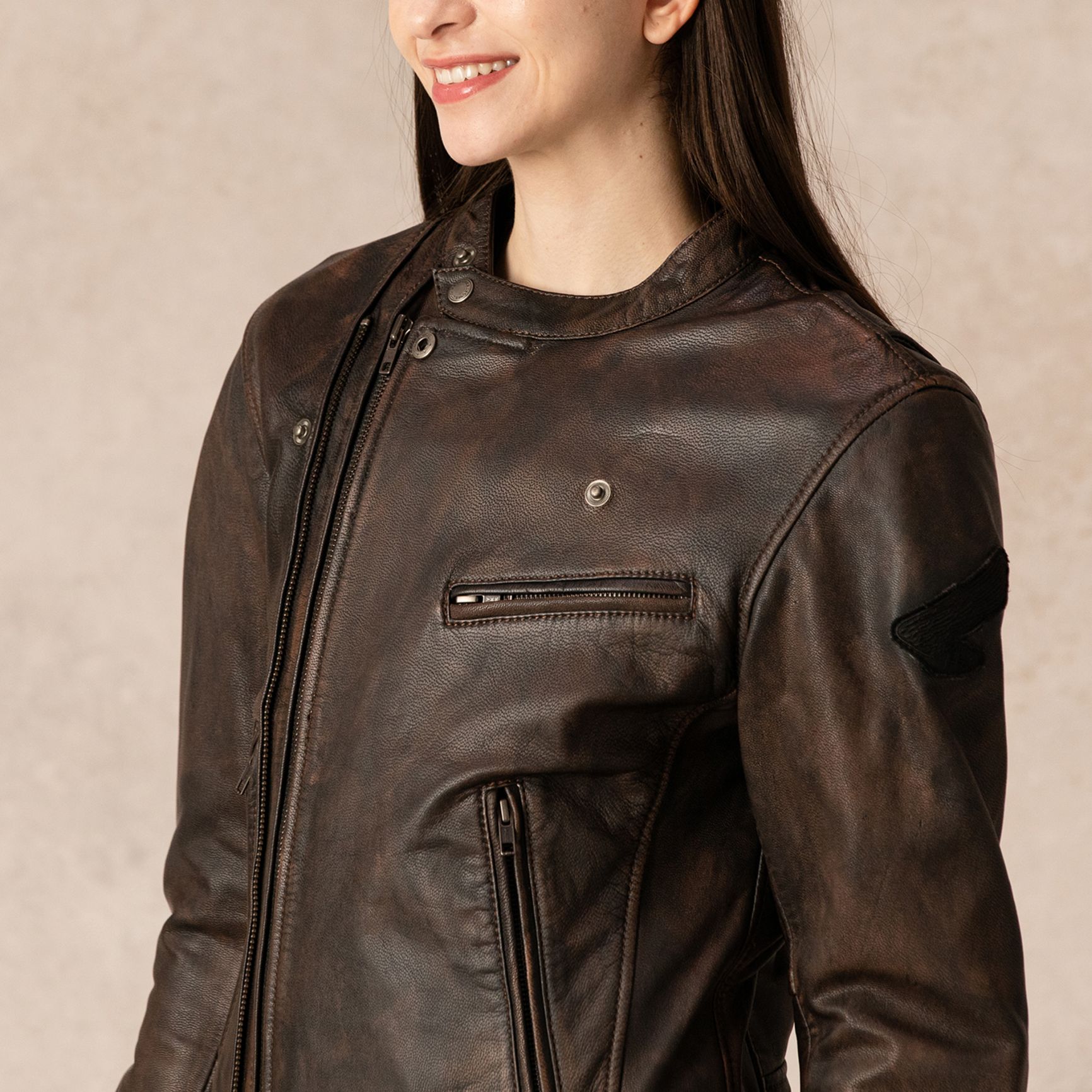 美品 キャサリン ハムネット ロンドン レザー 羊革 ジャケット