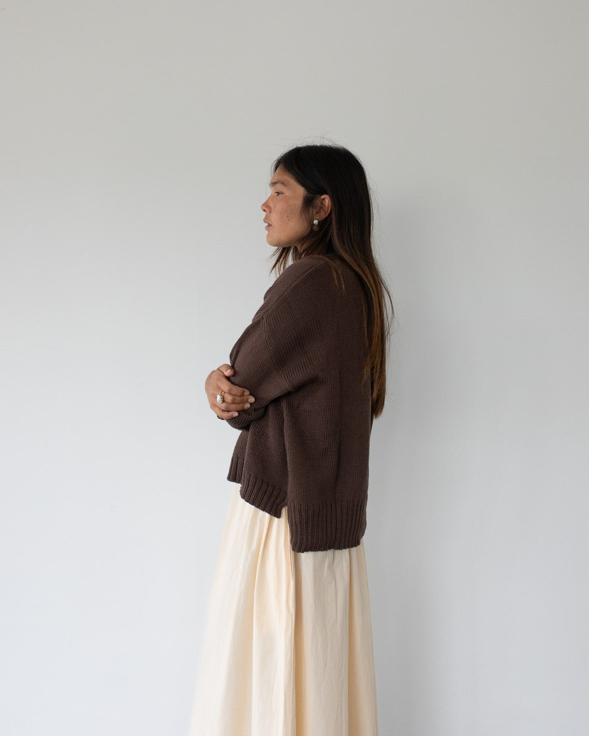 The Crop Knit - Handmade 100% Cotton Petite Summer Sweater