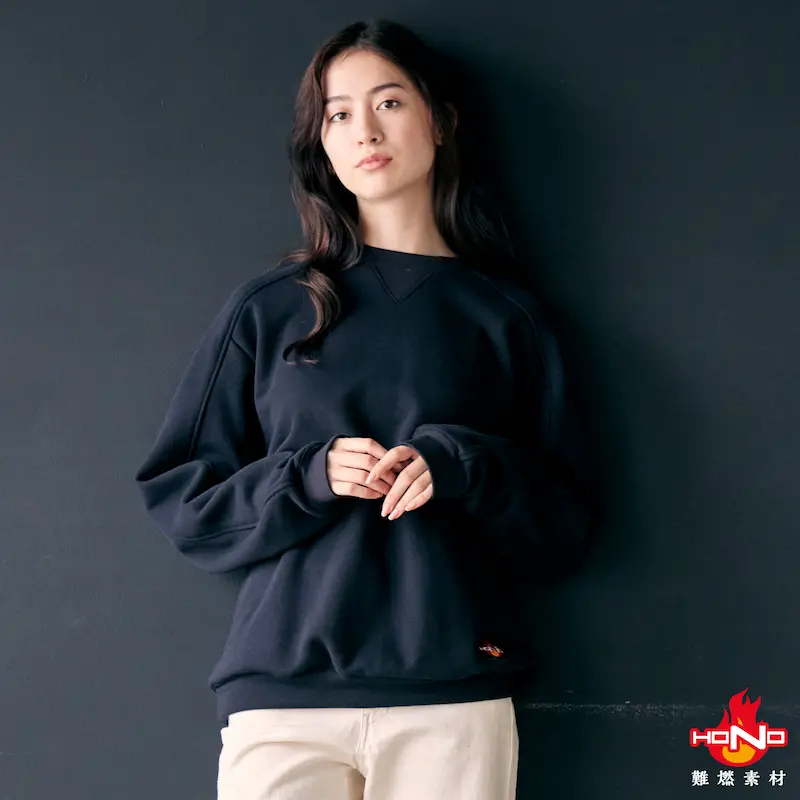 432難燃トレーナー - HOOH VILEA 作業着と電動ファン付き快適ウェアの