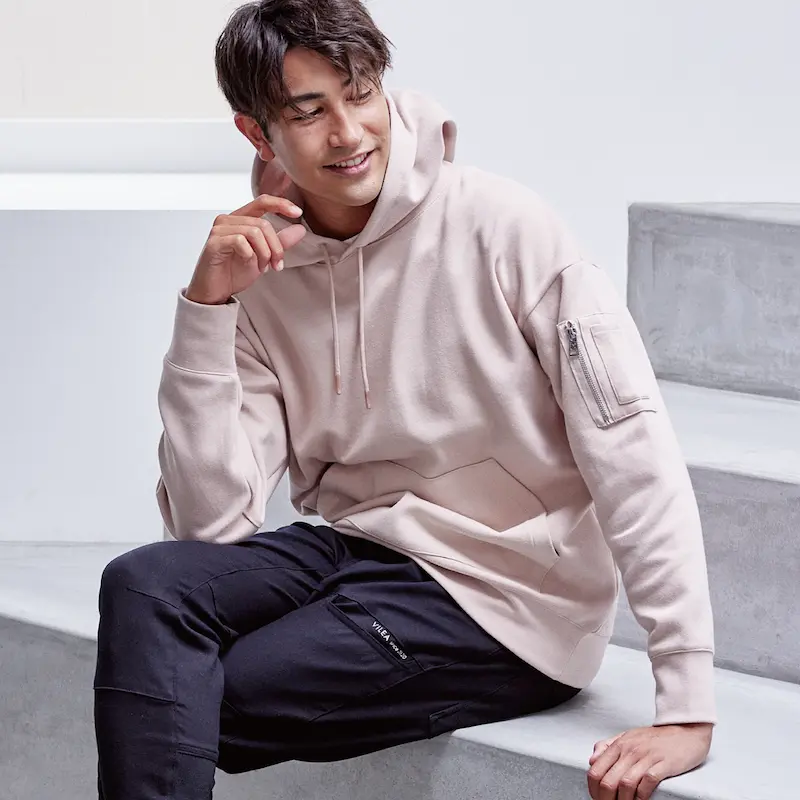 122オーバーサイズフーディ - HOOH VILEA 作業着と電動ファン付き快適