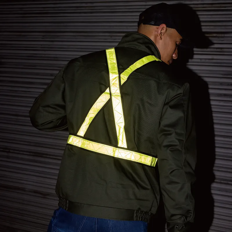 322ショート丈反射ベスト - HOOH VILEA 作業着と電動ファン付き快適