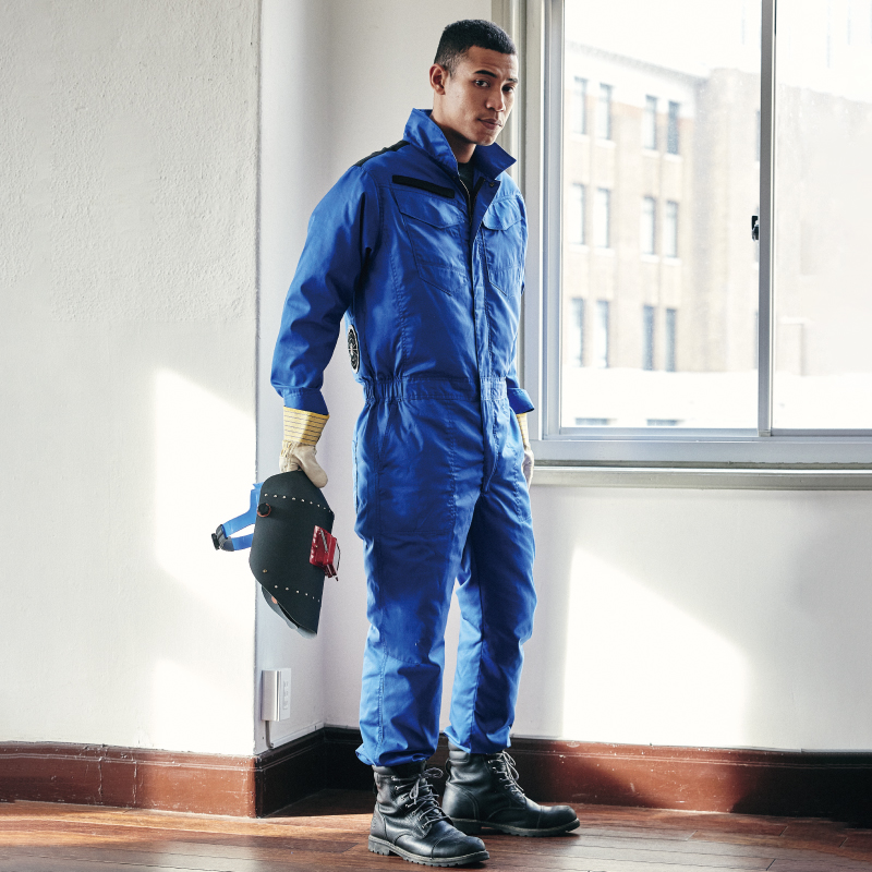 V4288 難燃(防炎)ツナギ - HOOH VILEA 作業着と電動ファン付き快適