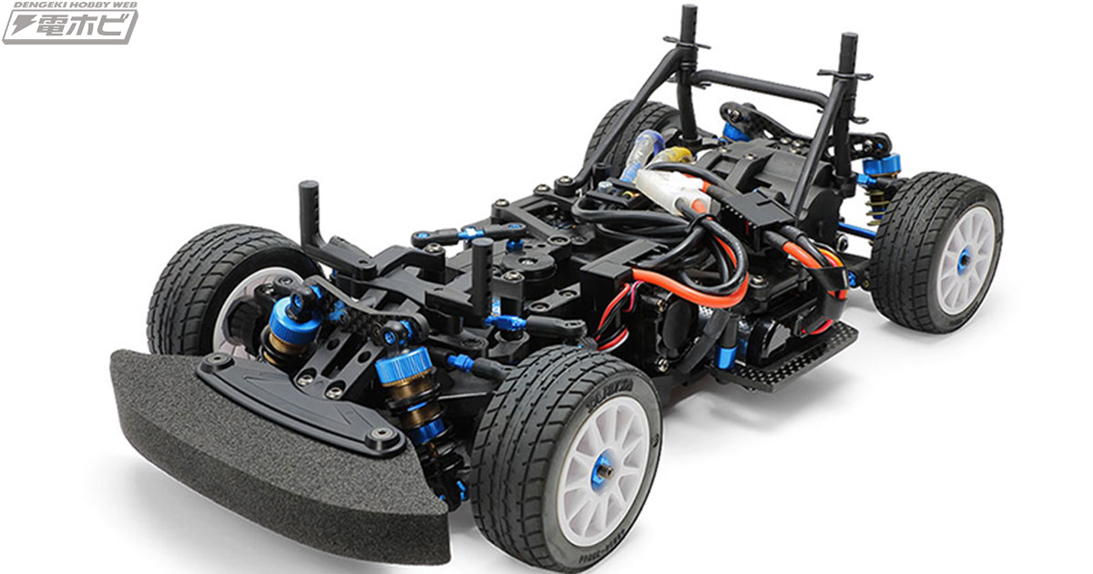 1/10電動RCカー用の後輪駆動シャーシ「M-08Rシャーシキット」がタミヤ