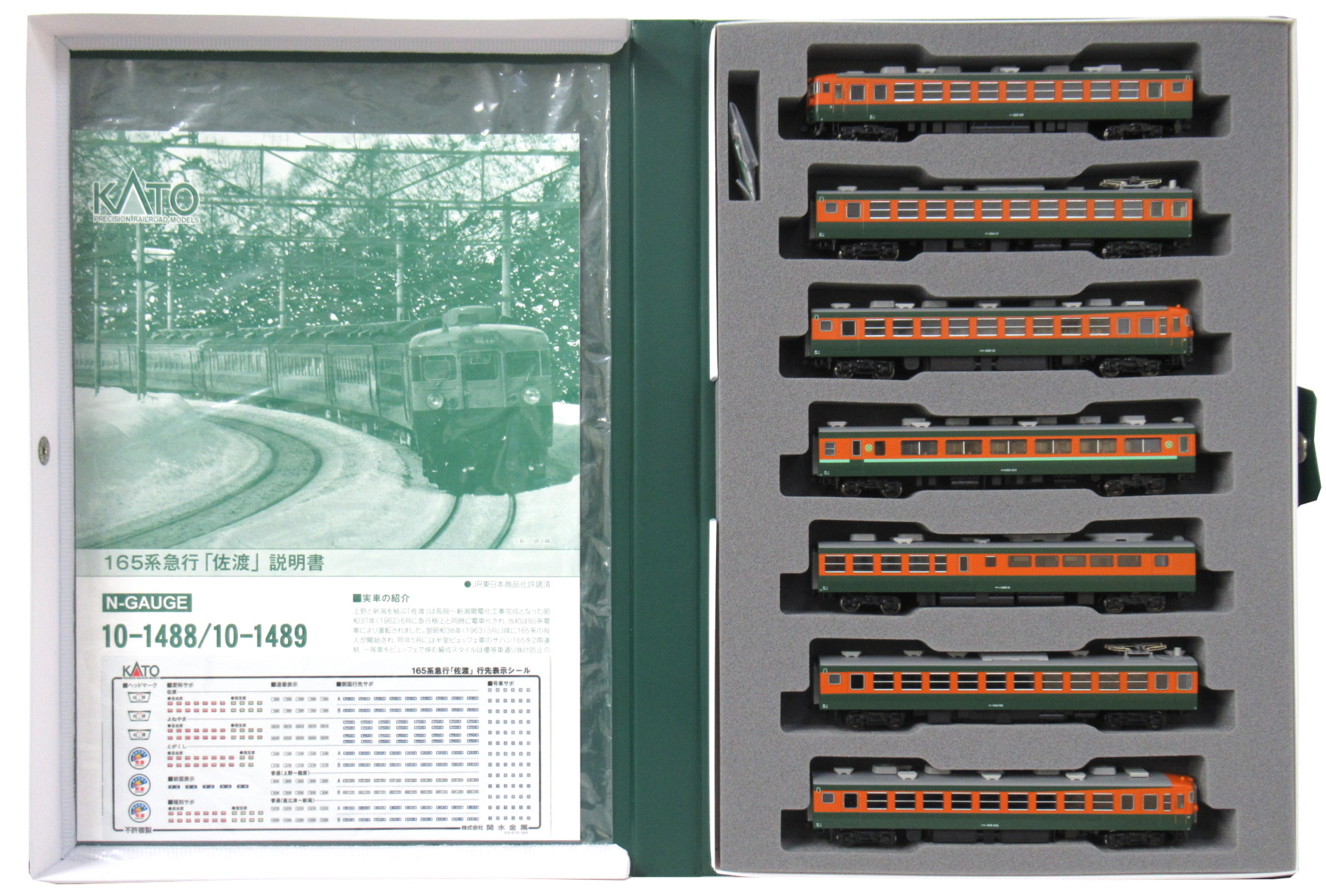 公式]鉄道模型(10-1488165系急行「佐渡」7両基本セット)商品詳細｜KATO