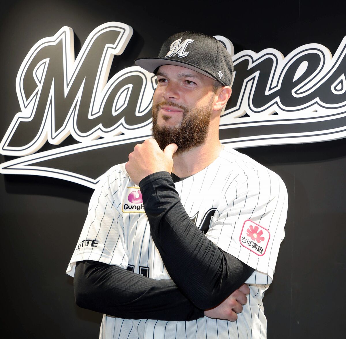 ロッテ】サイ・ヤング賞左腕のダラス・カイケルが背番41のユニホーム