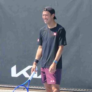 全豪テニス】錦織圭 約30分ほど坂本怜と練習 自分のミスに「ポンコツ