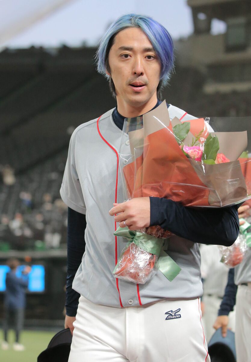 元巨人・田原誠次氏「引退試合」BTSカラフルヘアで好救援 現在は