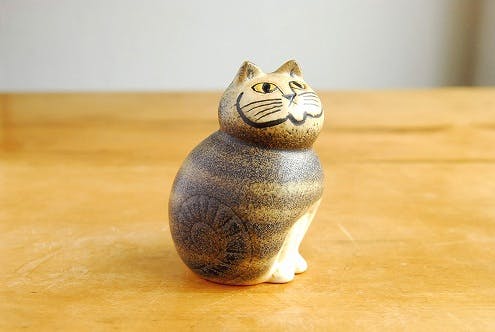 リサラーソン ネコ メナゲリシリーズ 置物 北欧 ヴィンテージ 陶器