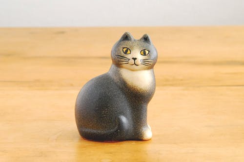 取扱い終了】Lisa Larson/リサ・ラーソン/オブジェ/Cat Mans（グレー