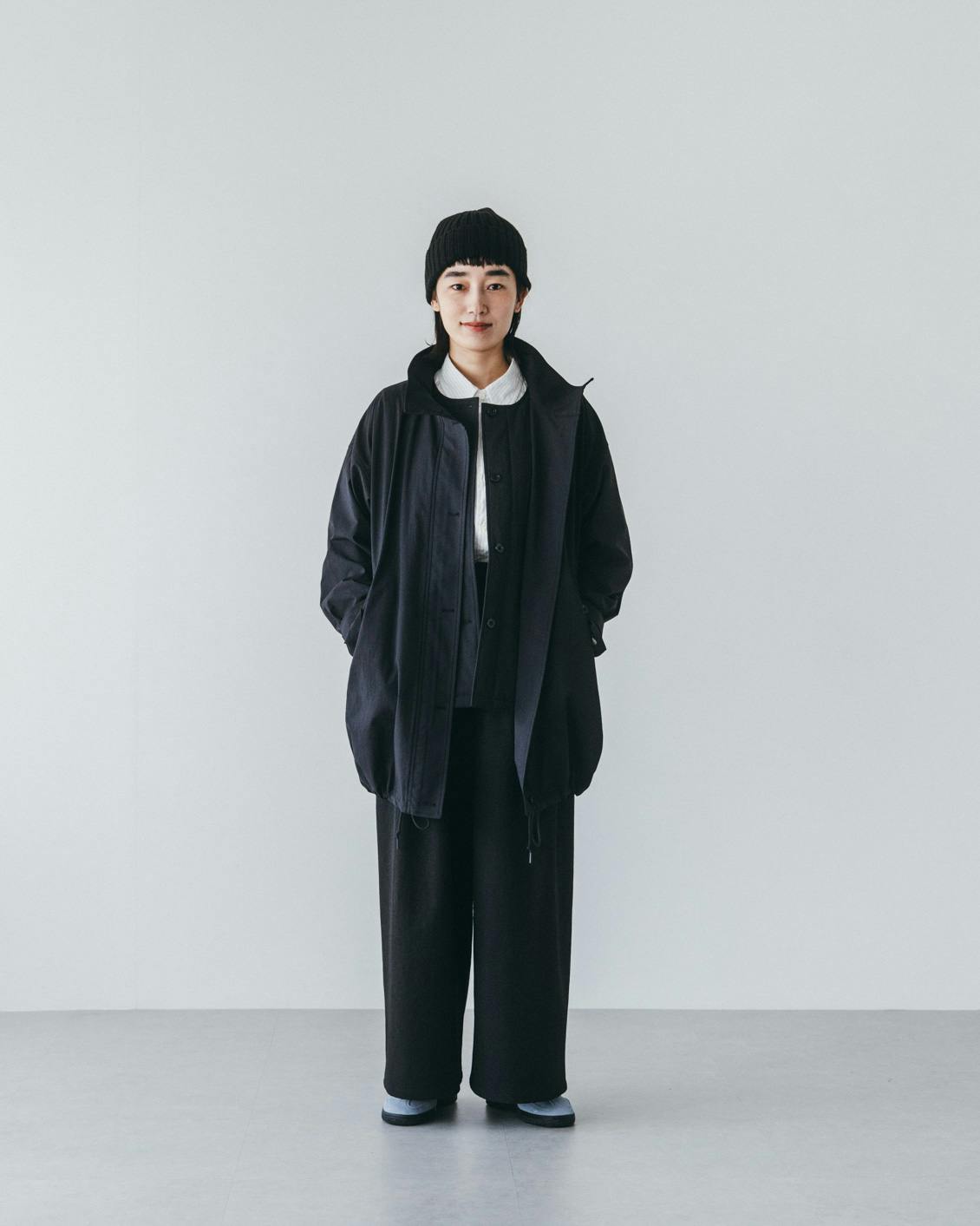 中綿ベスト付きのかろやかミドル丈アウター（S・Mサイズ） - 北欧