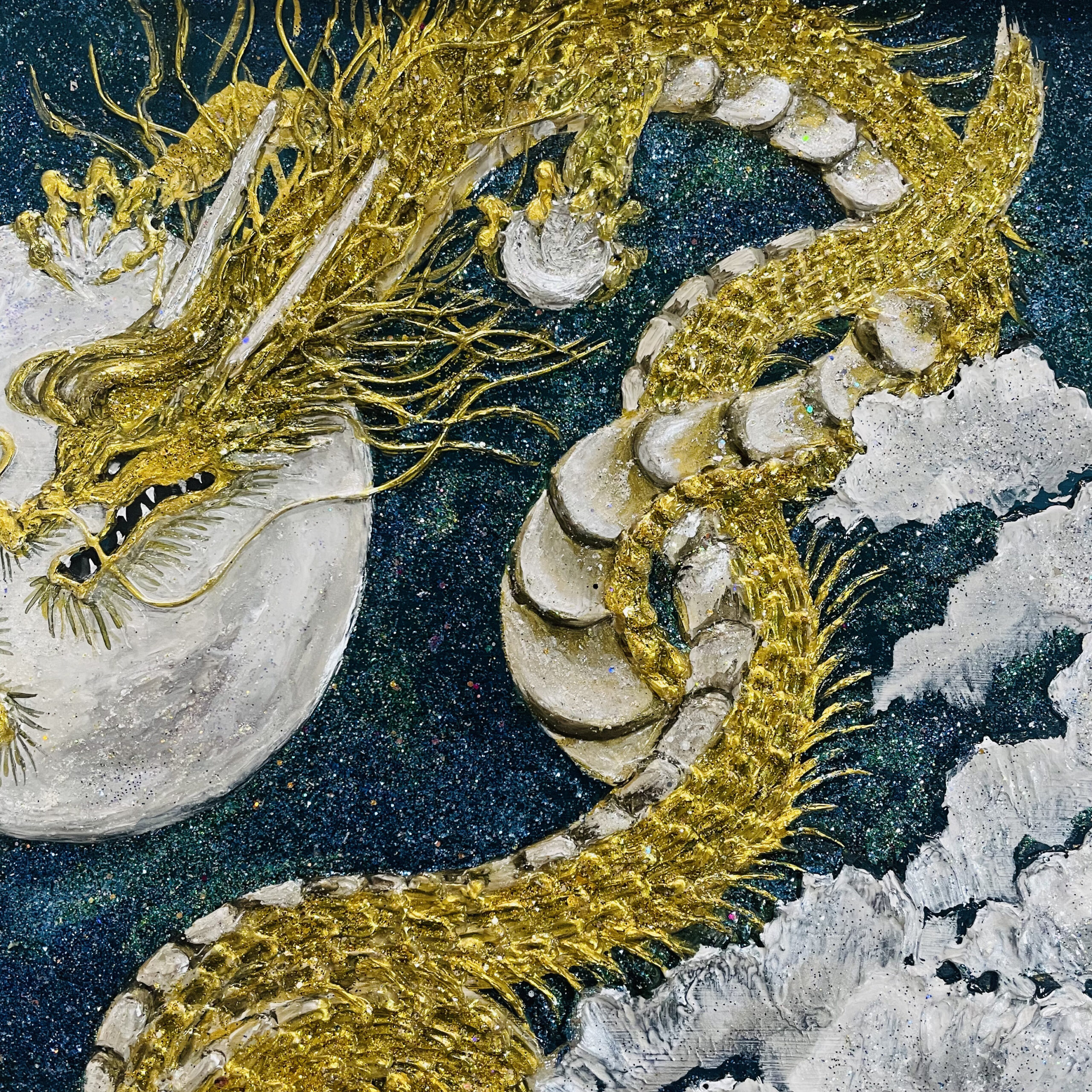 開運龍プレミアム/ 夫婦双愛 | 広島書画家の星野喜蝶_開運龍作品・書道