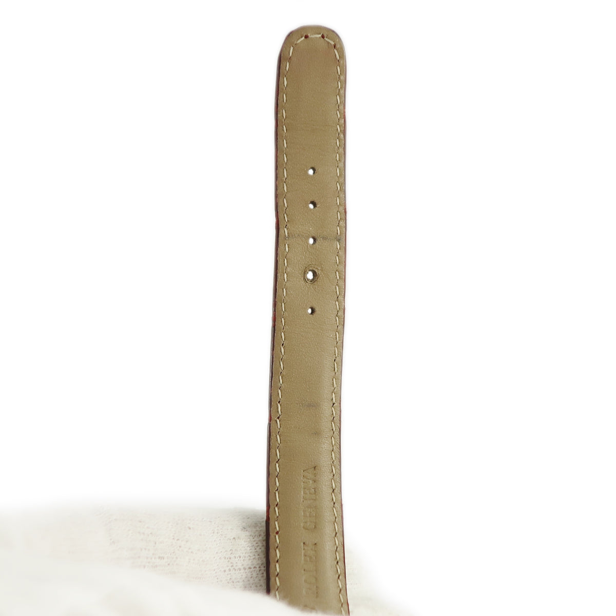 ロレックス ROLEX チェリーニ用 クロコバンド レッド クロコダイル