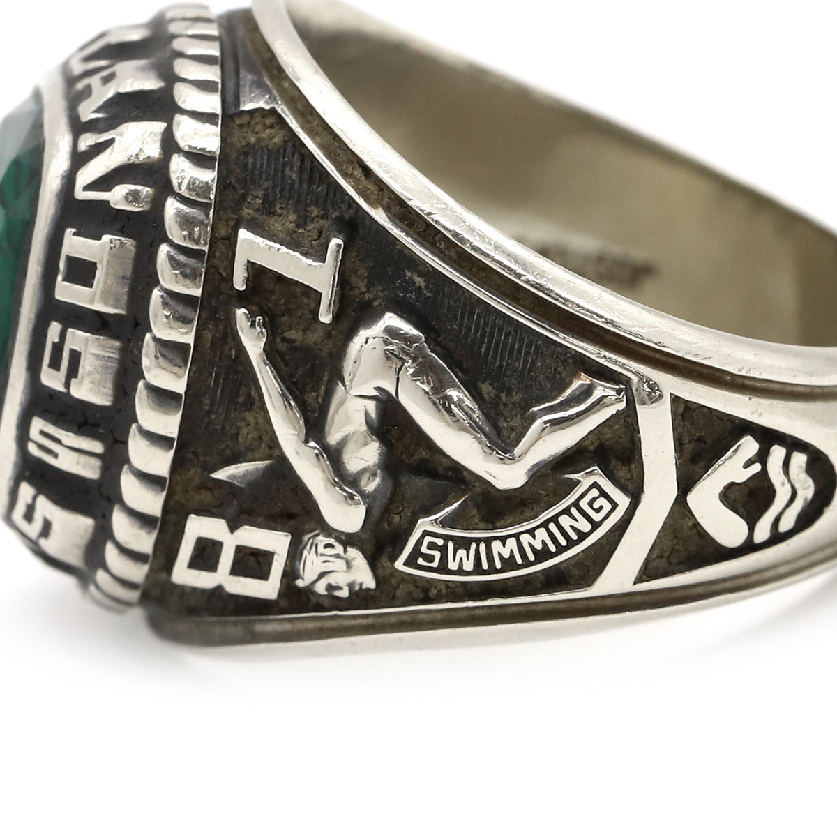 ジャスティンズ JOSTENS カレッジリング ホワイトゴールド リング 指輪