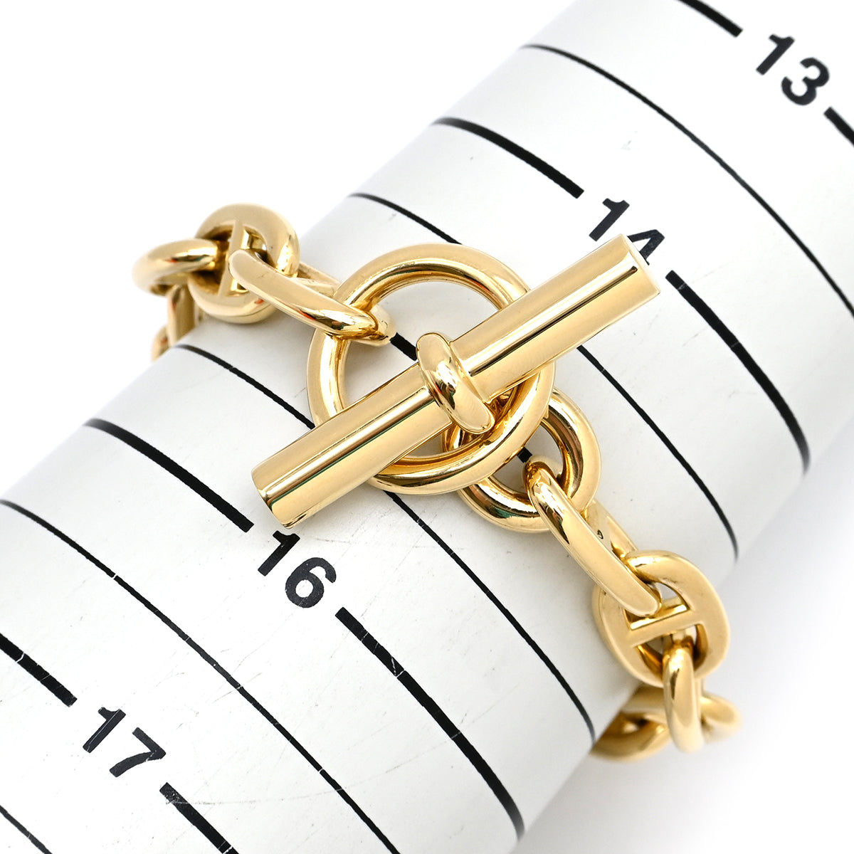 エルメス HERMES シェーヌダンクル MM イエローゴールド K18YG