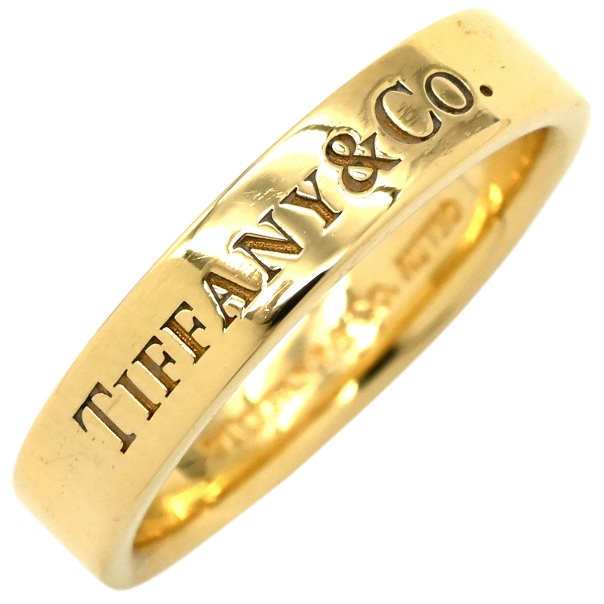 ティファニー Tiffany & Co フラットバンド イエローゴールド リング