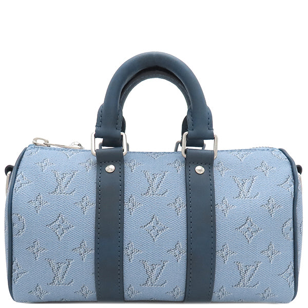 ルイヴィトン LOUIS VUITTON キーポル バンドリエール25 M14681 ブルー