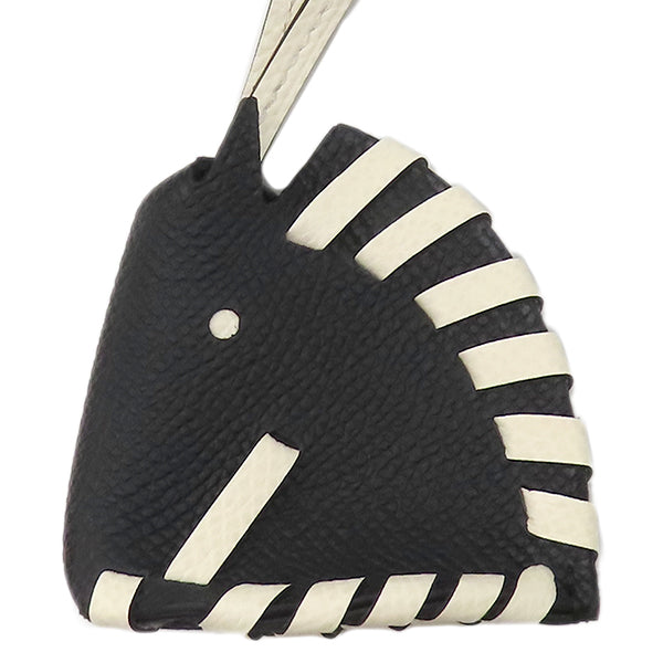 エルメス HERMES シュバル トレッセ ブラック×ナタ ヴォーエプソン