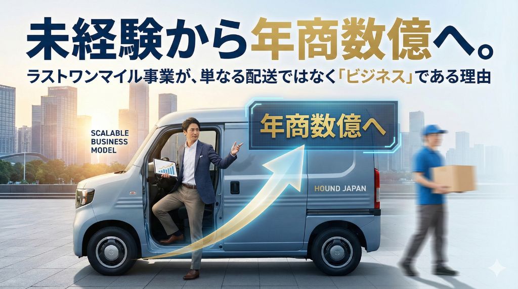 未経験から年商数億へ。ラストワンマイル事業が、単なる配送ではなく