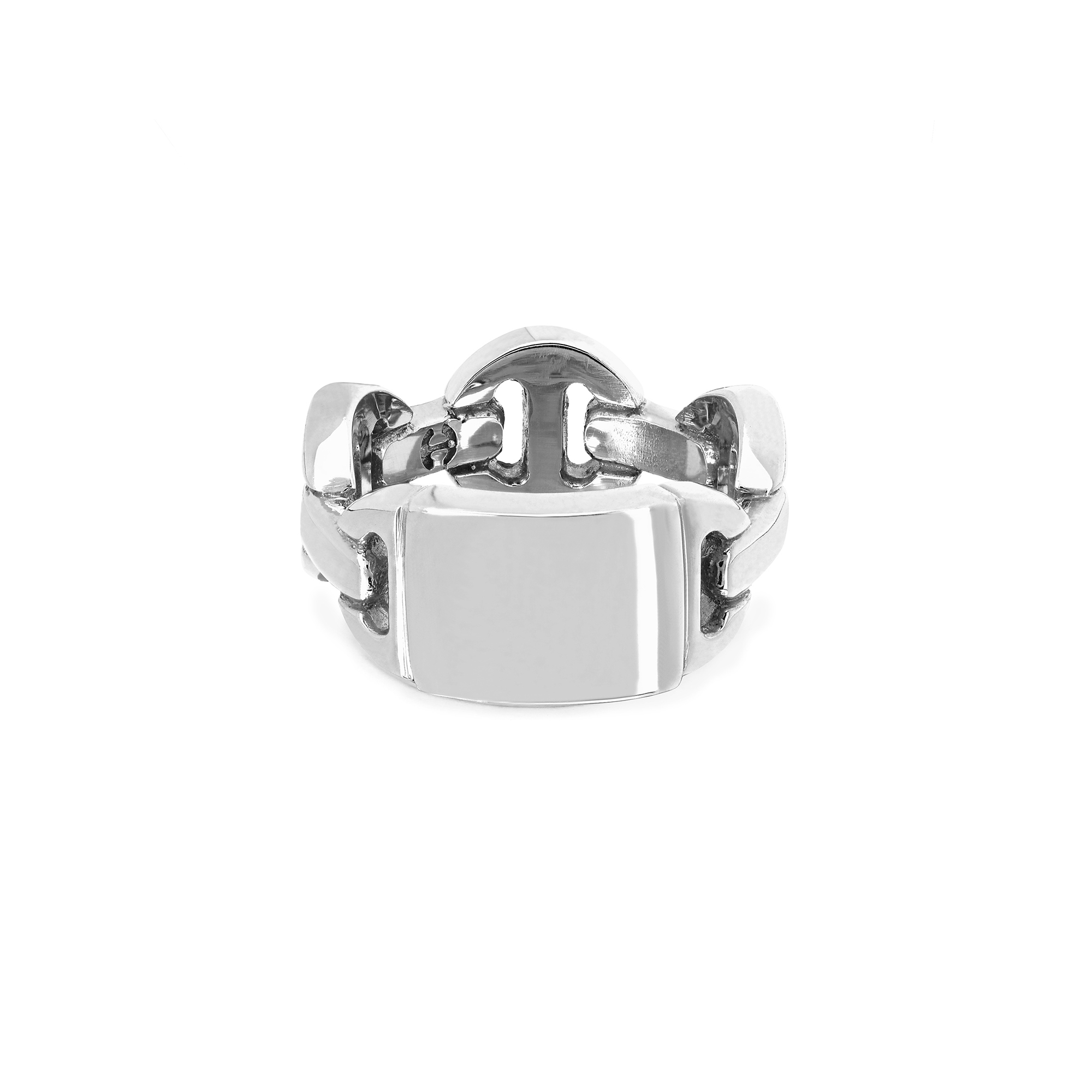 BRUTE CLASSIC TRI-LINK MONOGRAM｜silver｜Ring｜HOORSENBUHS