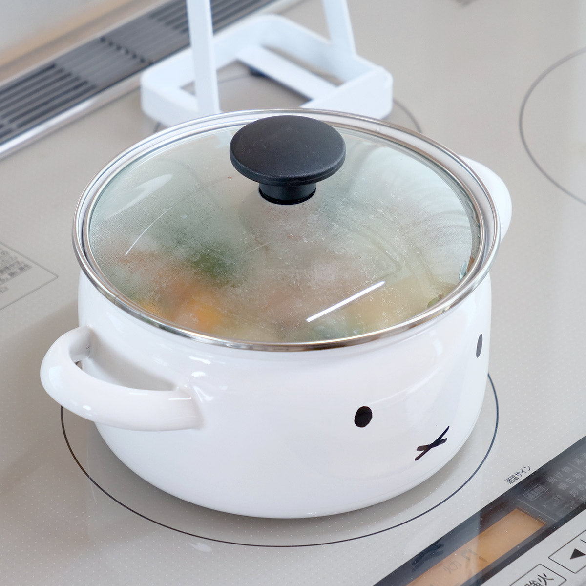 両手鍋 18cm IH対応 富士ホーロー ミッフィーフェイス – ハウジー