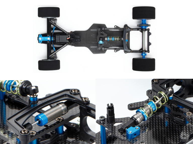 タミヤ F103 メインシャーシ パーツ付 タミヤ F103 メインシャーシ