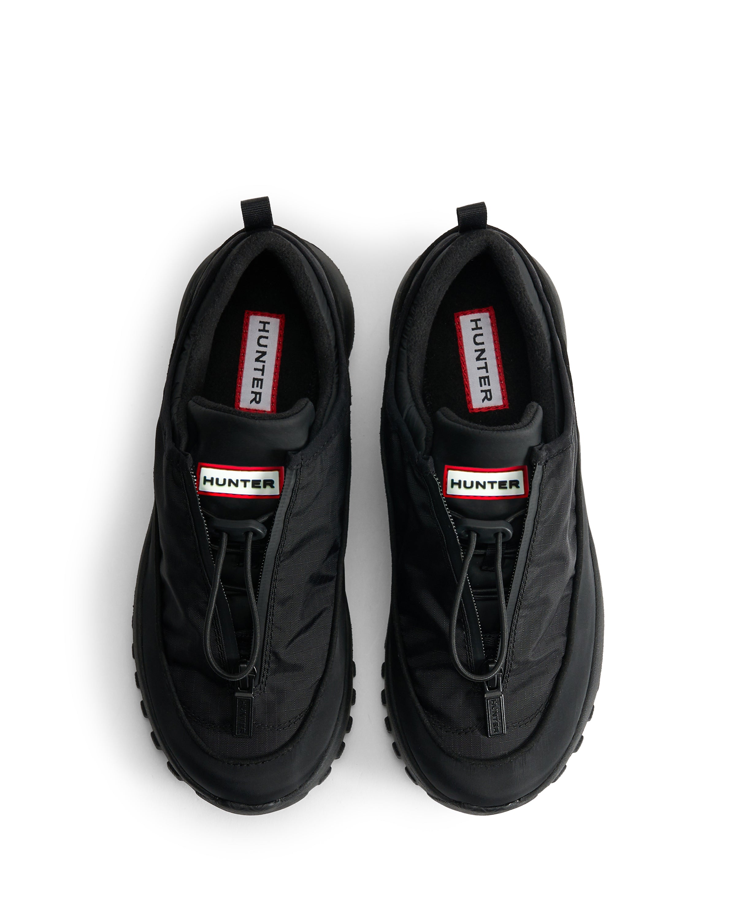 ユニセックス トラベル フロー ジップ トレーナー - ブラック