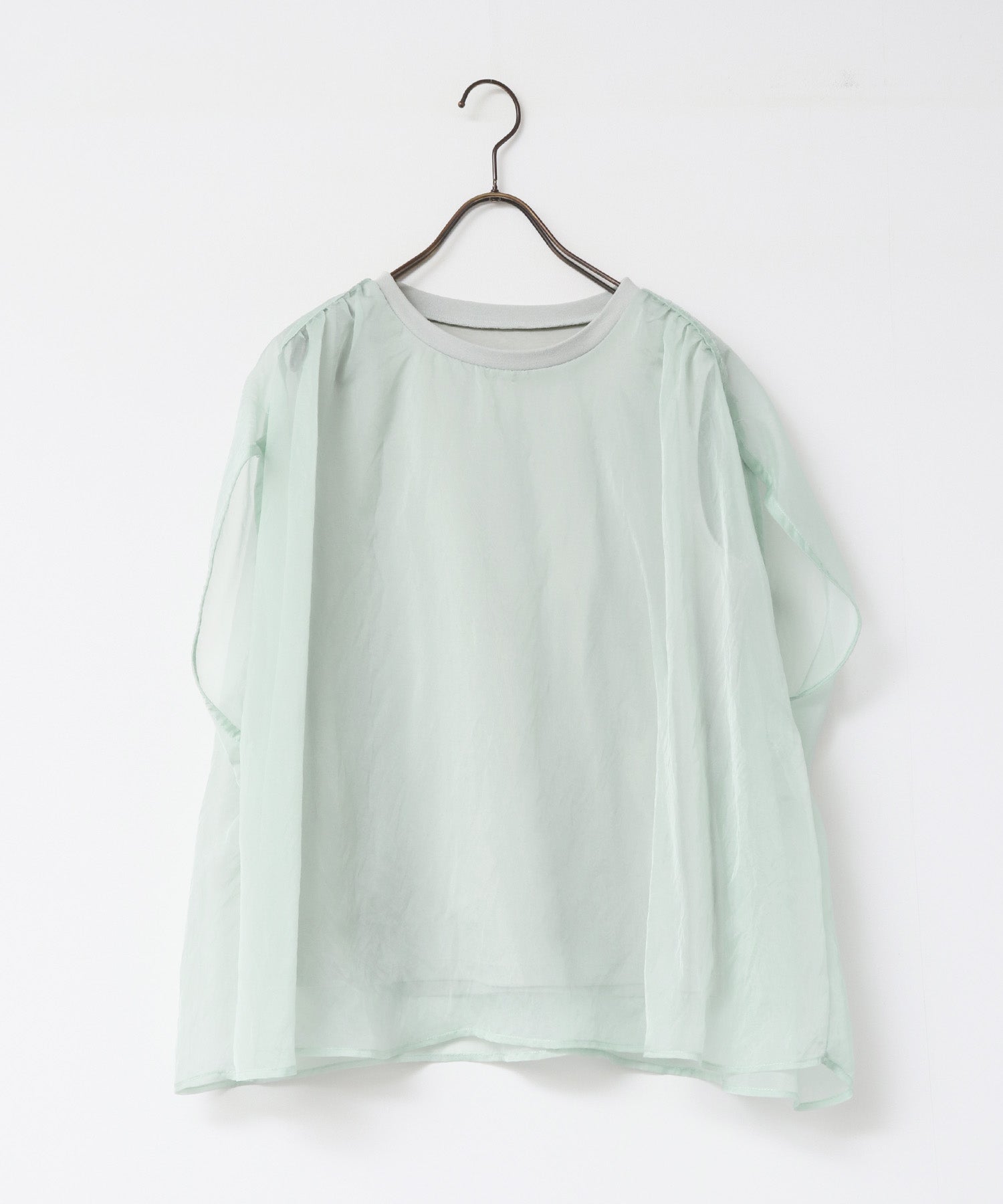 ニュアンス シアーレイヤードトップス