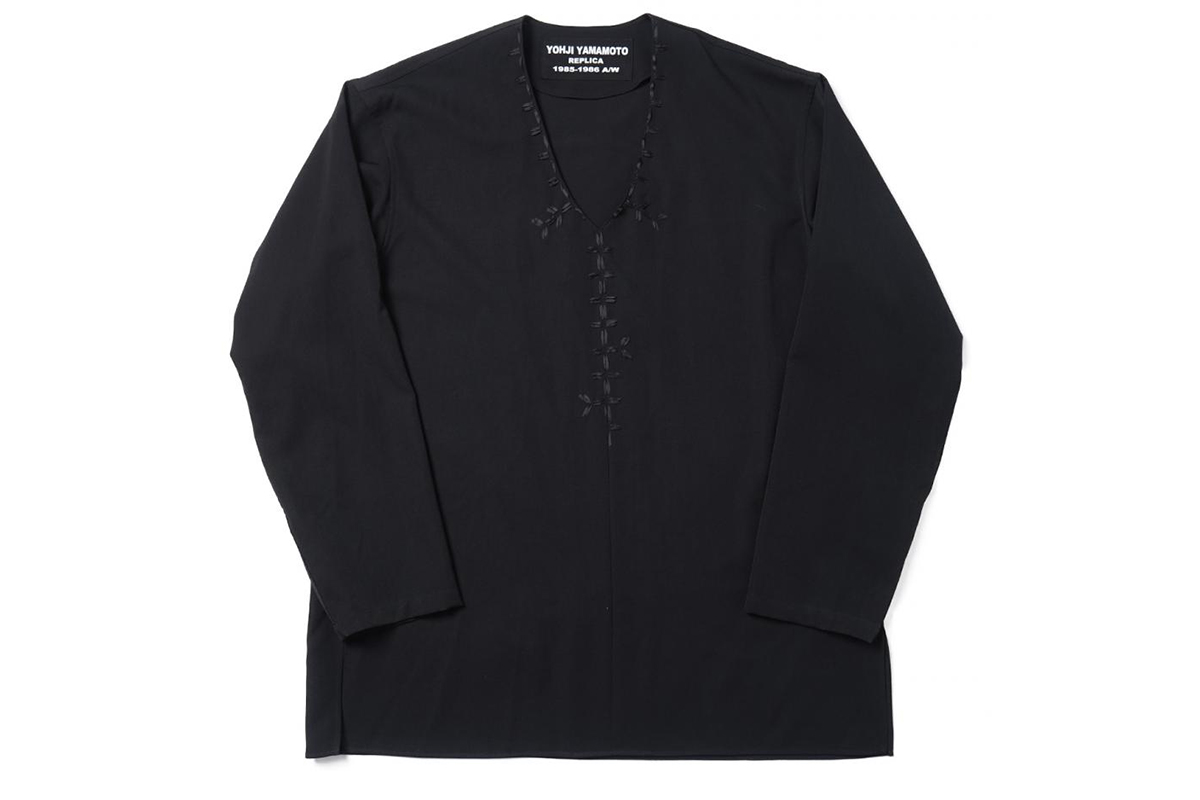 YOHJI YAMAMOTO REPLICA Embroidery Tunic Shirt | HUES 福岡セレクト